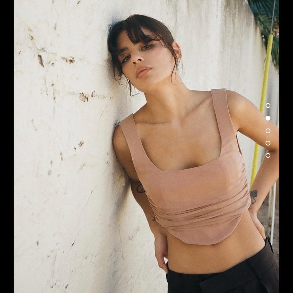 Tulle Corset Style top NWT